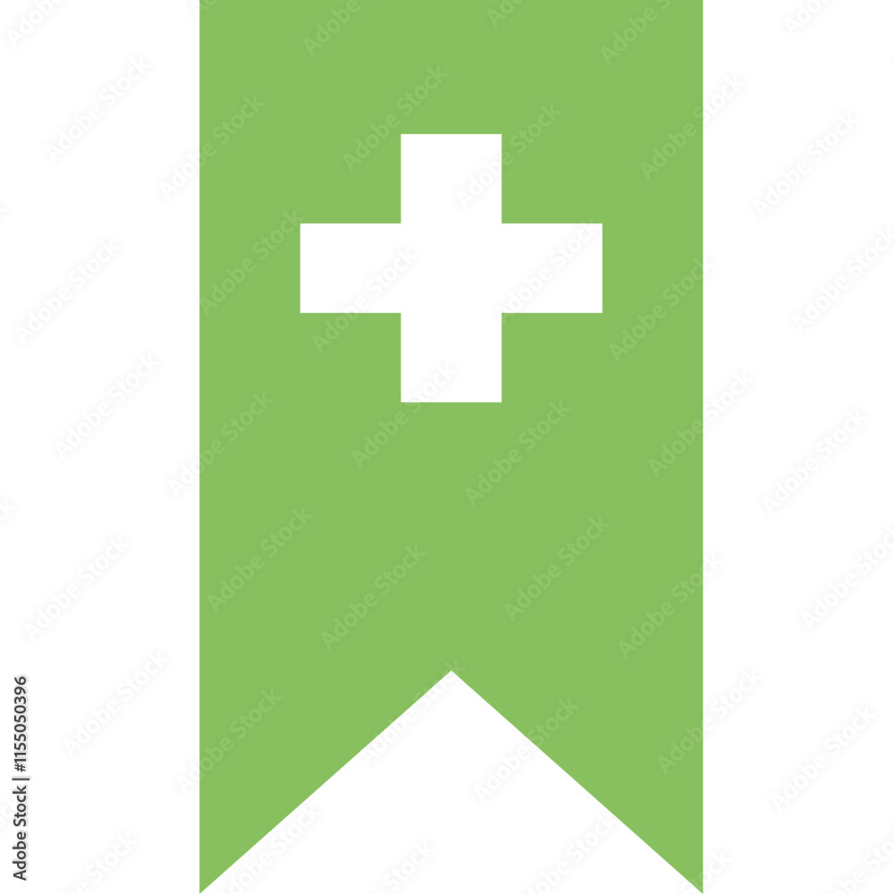 Fototapeta premium Add-filled bookmark icon design