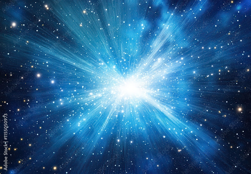 Stunning Cosmic Explosion in Deep Space with Bright Rays and Dazzling Stars Creating a Beautiful Celestial Background for Science and Art Projects Stunning Cosmic Explosion in Deep Space with Bright Rays and Dazzling Stars Creating a Beautiful Celestial Background for Science and Art Projects