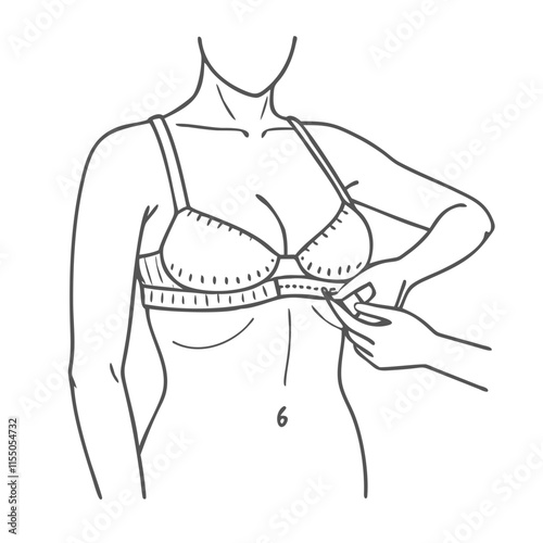 Illustrated Guide to Proper Bra Fitting and Measurement Techniques"