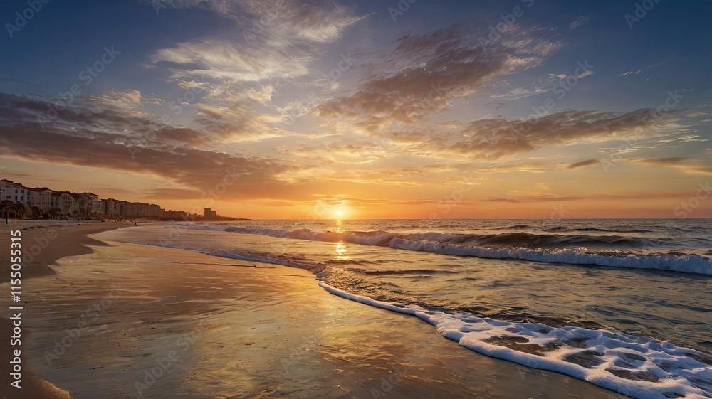 Obraz premium sunset on the beach