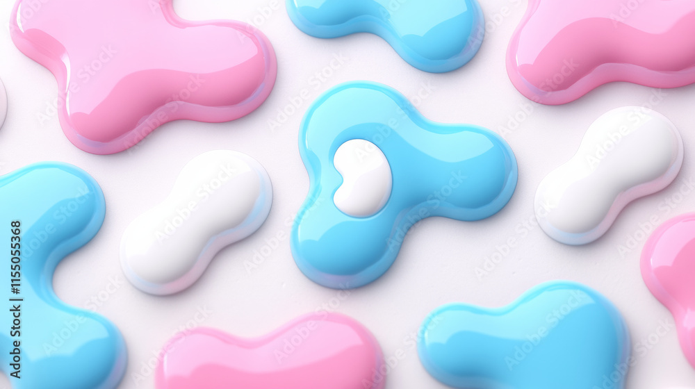Colorful abstract shapes create playful and vibrant background Colorful abstract shapes create playful and vibrant background