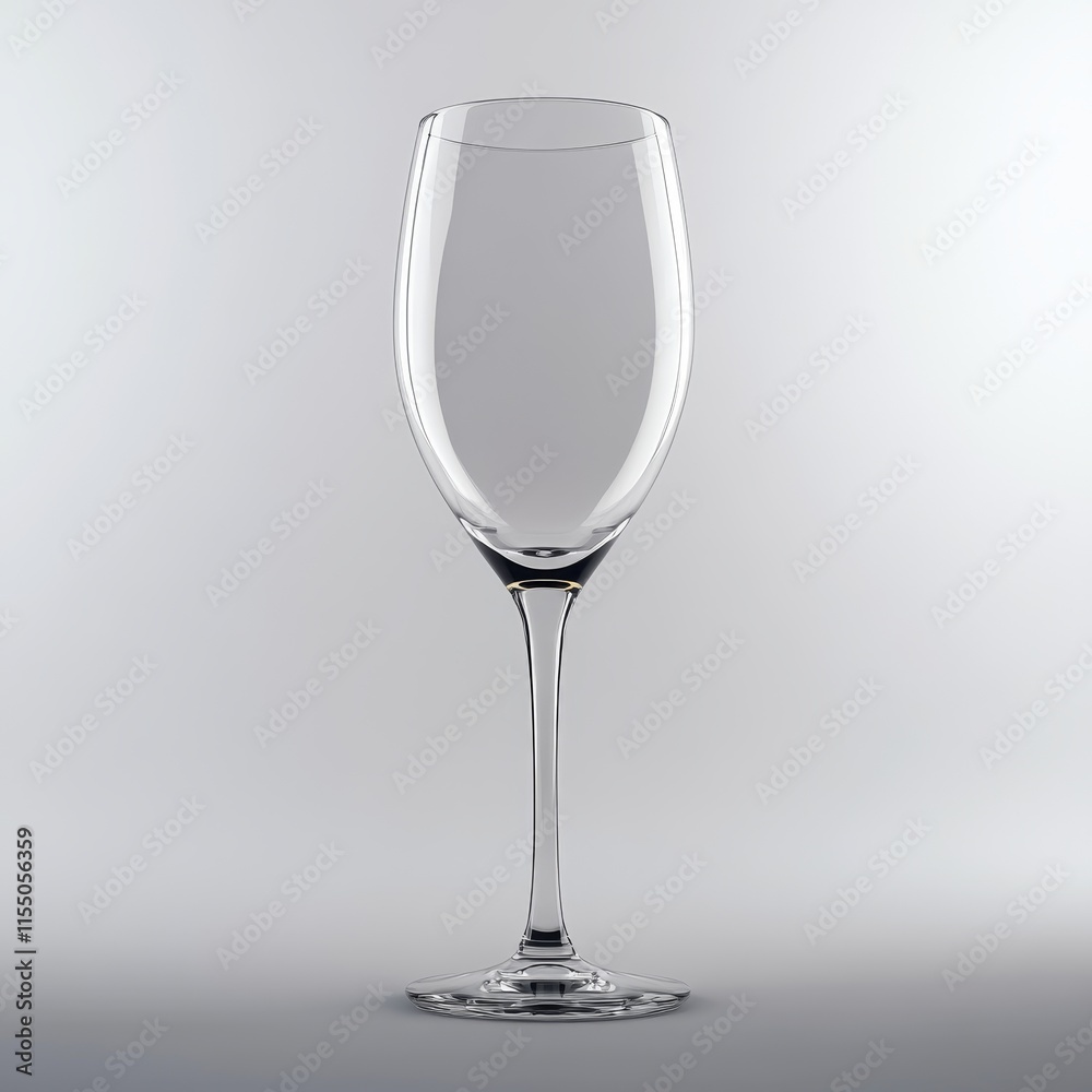 Empty clear wine glass on white background. (4) Empty clear wine glass on white background. (4)