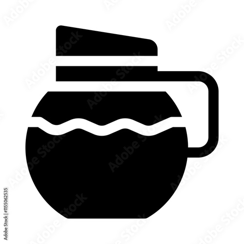 coffee pot glyph icon