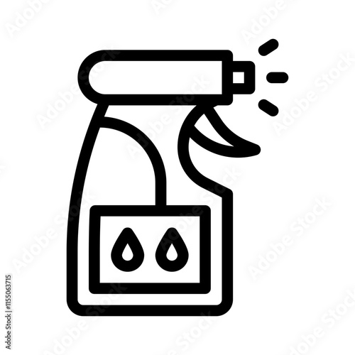 spray bottle line icon