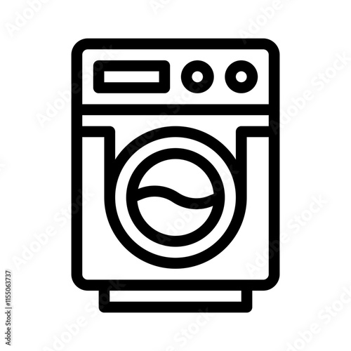 washing machine line icon