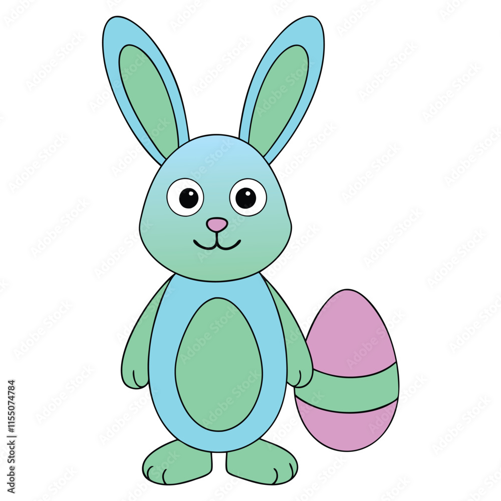 Obraz premium easter bunny with egg