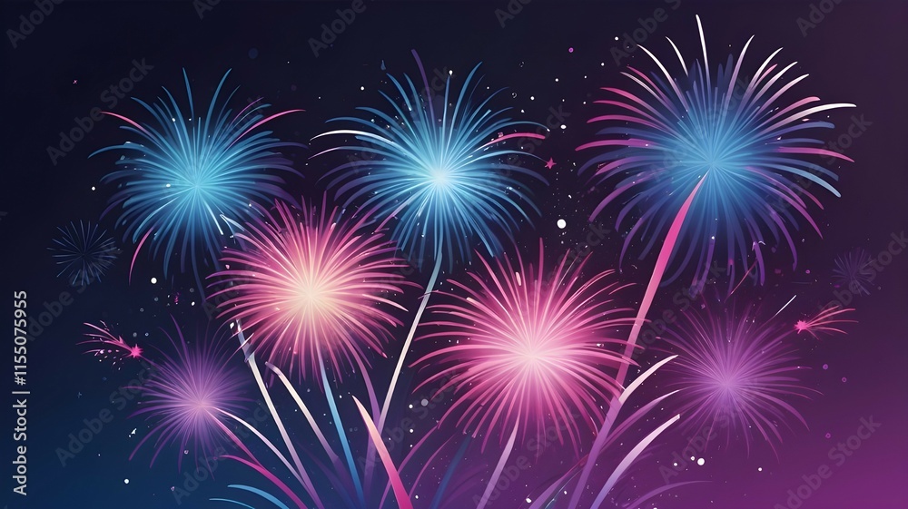 Naklejka premium new year celebration