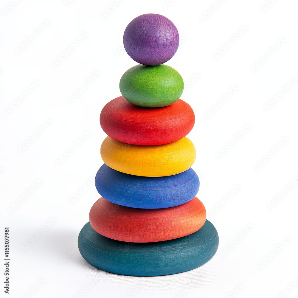 Colorful wooden stacking toy isolated on white. (1) Colorful wooden stacking toy isolated on white. (1)