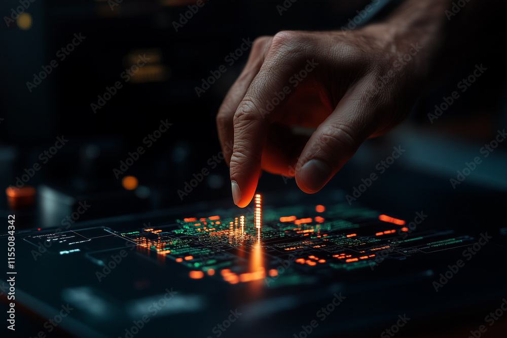 A digital map with AI nodes spread out of human reach, illustrating the expanding influence of AI beyond human control in global systems. A digital map with AI nodes spread out of human reach, illustrating the expanding influence of AI beyond human control in global systems.
