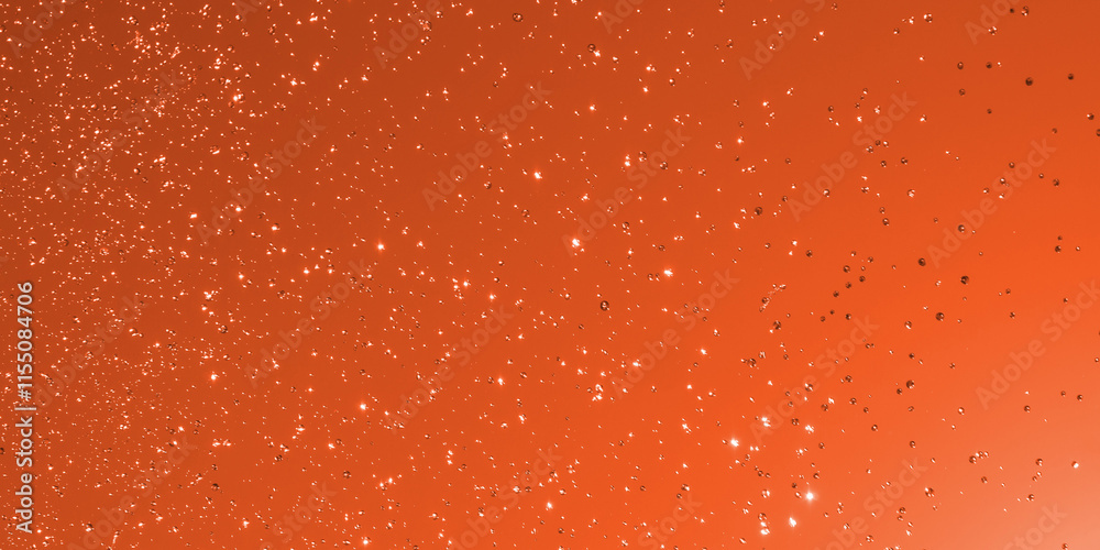 Sunlight and small bubbles floating in the air and red background with copy space Sunlight and small bubbles floating in the air and red background with copy space