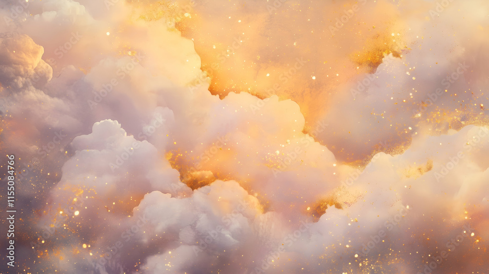 Abstract and Creative Background. An abstract golden hour cloudscape. Abstract and Creative Background. An abstract golden hour cloudscape.