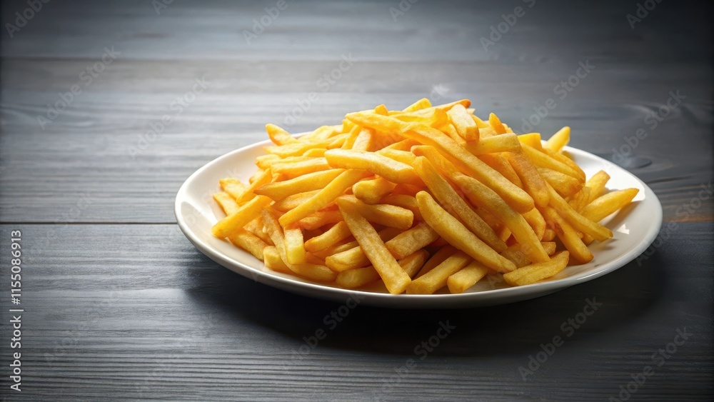 French fries displayed on a background, crispy, golden, delicious, fried, fast food, snack, junk food, unhealthy French fries displayed on a background, crispy, golden, delicious, fried, fast food, snack, junk food, unhealthy