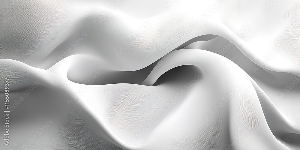 Obraz premium Abstract white fabric texture background.