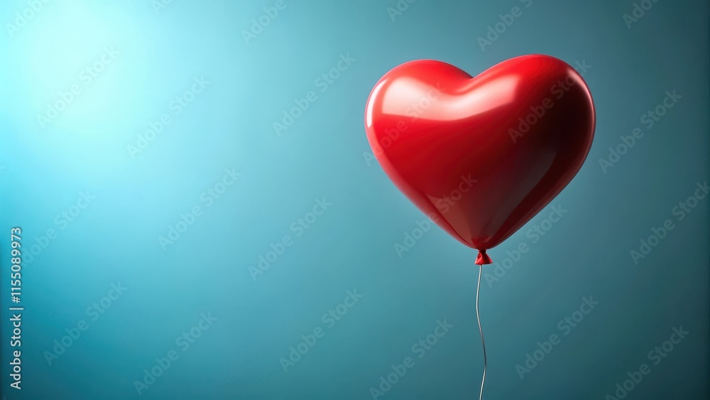 Red Heart Shape Balloon Floating in the Air, red heart balloons, red heart shape balloon valentines day background Red Heart Shape Balloon Floating in the Air, red heart balloons, red heart shape balloon valentines day background
