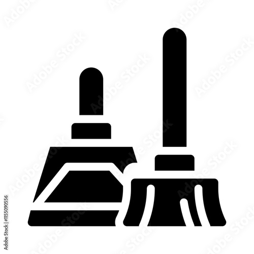 Broom glyph icon