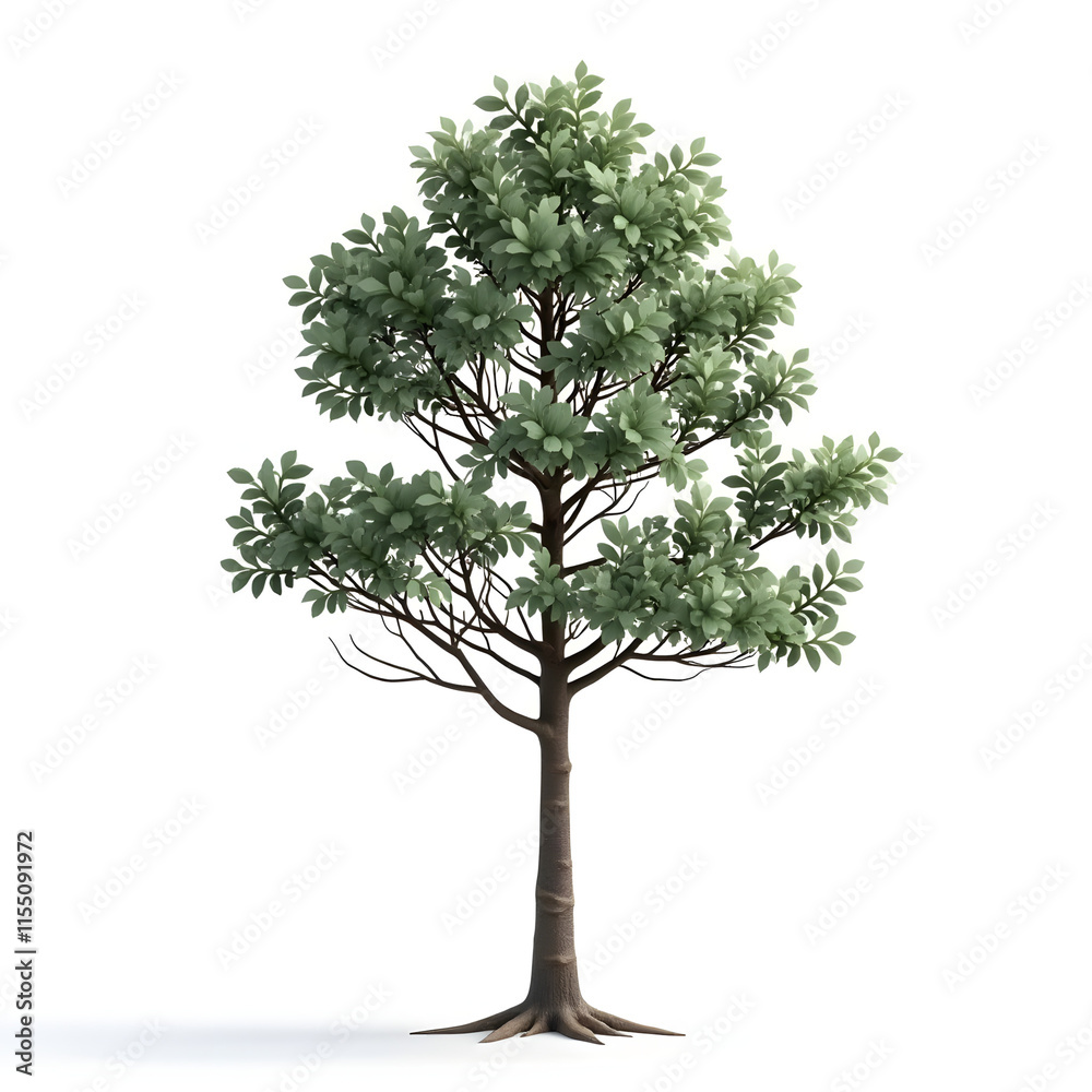 Fototapeta premium Isolated tree on white background 