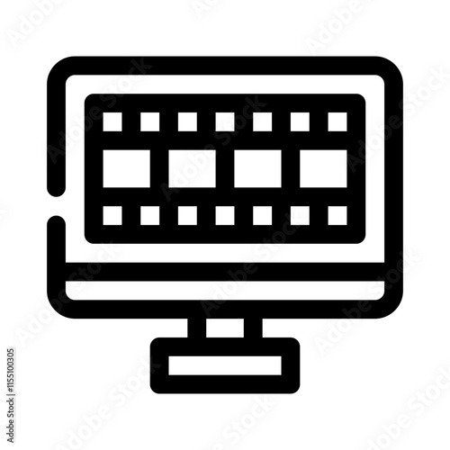 film editing line icon