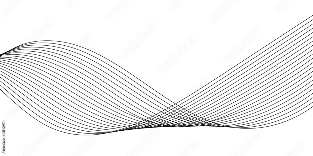 Fototapeta premium Abstract wave element for design. Digital frequency track equalizer,abstract background with business lines.