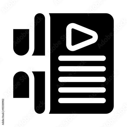 screenplay glyph icon