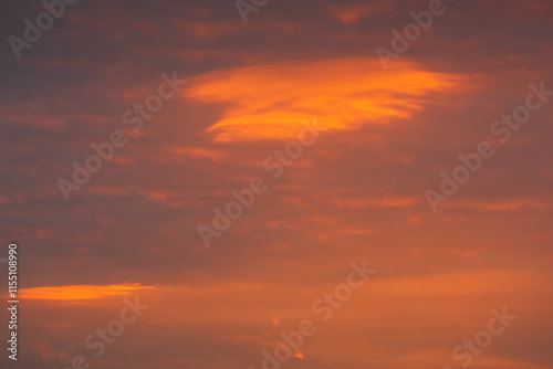 Wallpaper Mural Spectacular British Dawn Sky with Burning Orange Cloud Formation. Natural abstract sunrise background captured in the UK with glowing tangerine clouds and atmospheric drama Torontodigital.ca