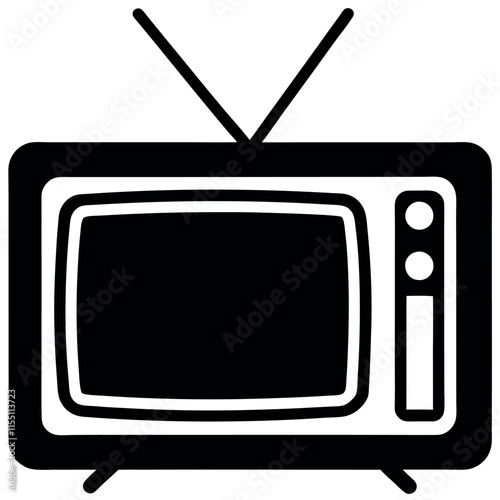 TV Set silhouette