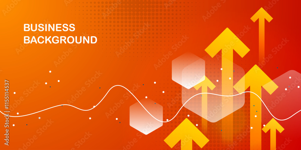 Fotografie Abstract colorful orange curve background