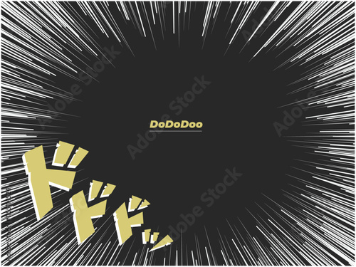 マンガ背景の集中線・効果(Manga background concentration lines and effects)