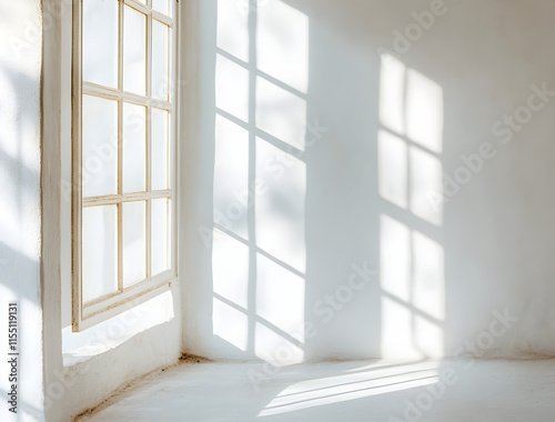 Sunlit Room with Window and Light Patterns