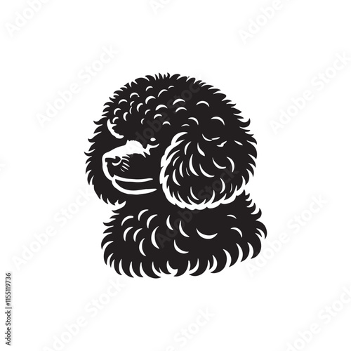 Bichon Frise Vector Silhouette - Bichon Frise Dog Illustration. photo