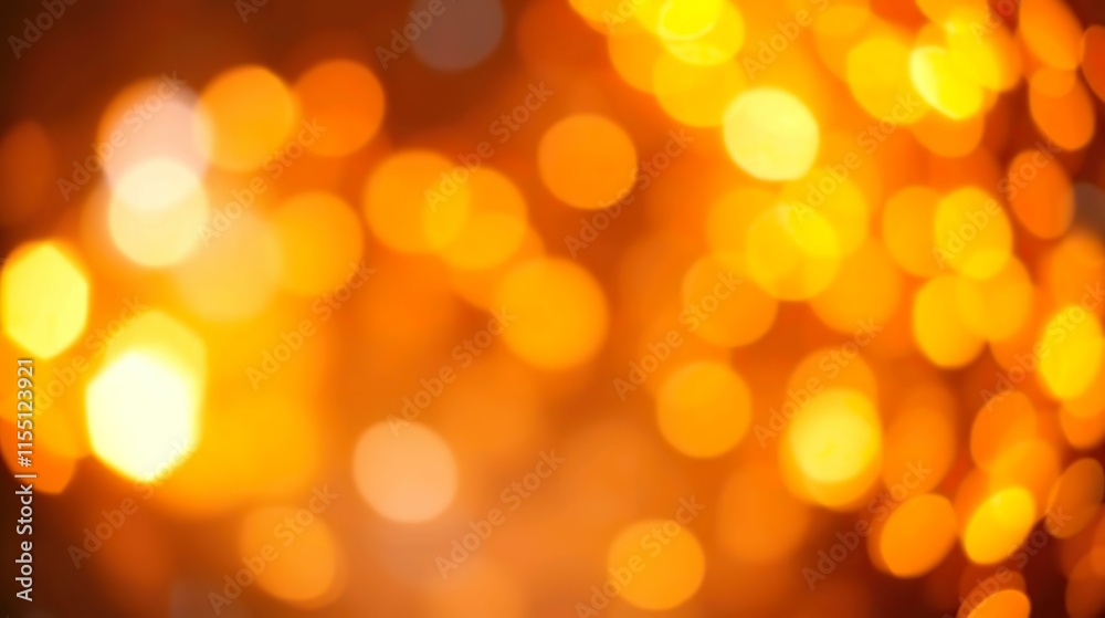 Fototapeta premium A de-focused abstract background featuring shimmering glitter lights in blue, gold, and black hues.
