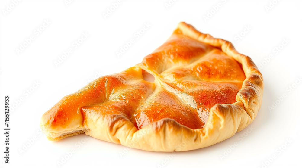 Delicious Calzone Slice. Concept of Italian food, baked goods, and pastry. Delicious Calzone Slice. Concept of Italian food, baked goods, and pastry.