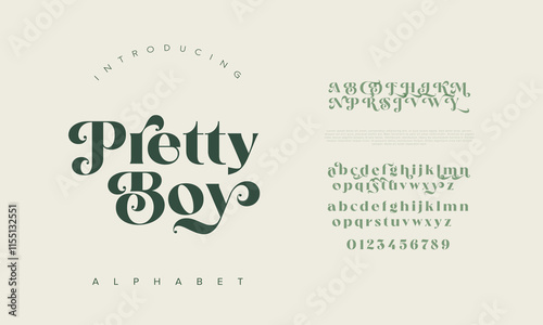 Elegant luxury alphabet letters font logo. Typography luxury classic lettering serif italic fonts decorative wedding vintage retro logos. vector illustration
