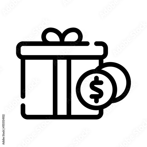Gift line icon