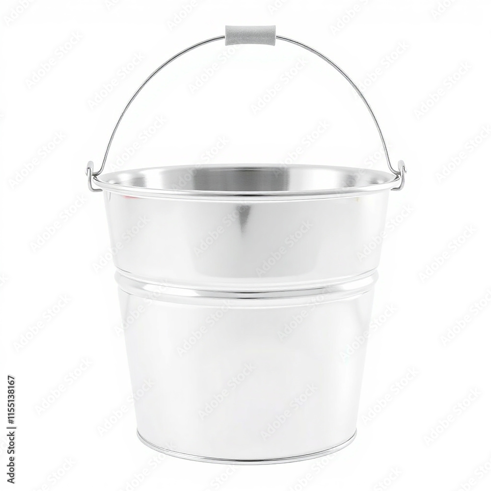 Stainless Steel Bucket with Handle. Industrial, Commercial, or Household Use. Stainless Steel Bucket with Handle. Industrial, Commercial, or Household Use.