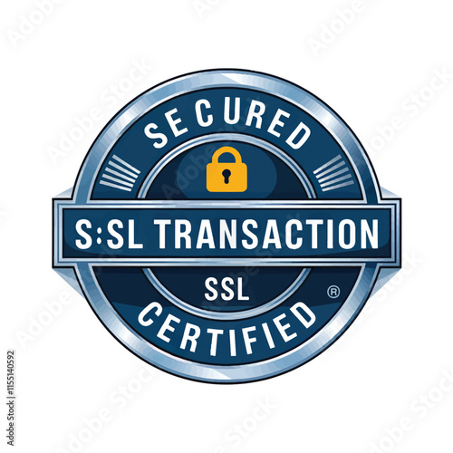 secured transaction ssl certified secure badge for online security