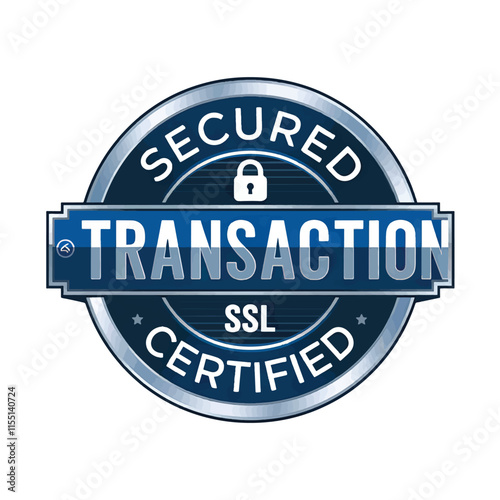 secured transaction ssl certified secure badge for online security
