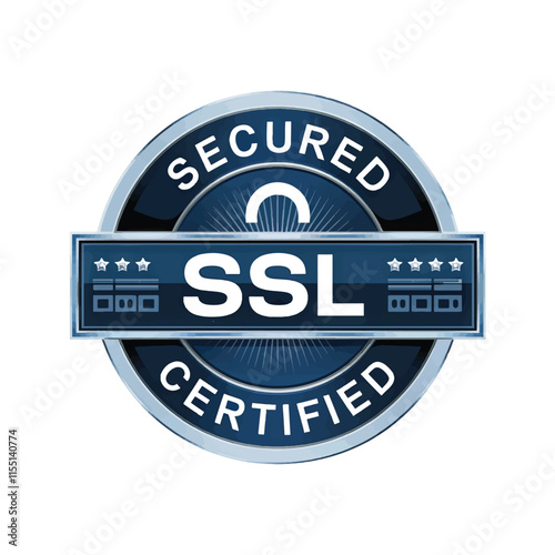 secured transaction ssl certified secure badge for online security