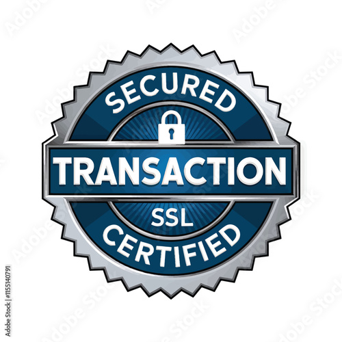 secured transaction ssl certified secure badge for online security