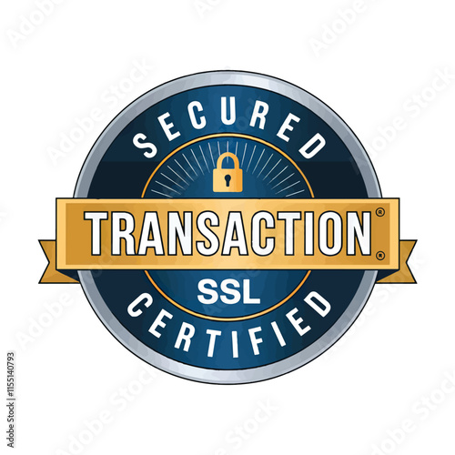 secured transaction ssl certified secure badge for online security