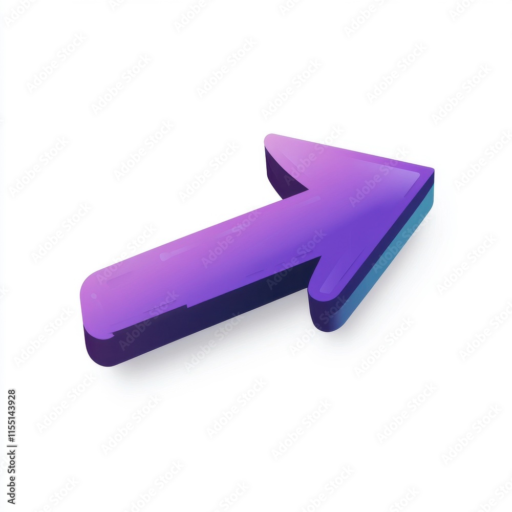 A vibrant, 3D purple arrow pointing upward, symbolizing growth and progress. A vibrant, 3D purple arrow pointing upward, symbolizing growth and progress.