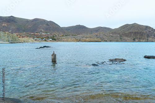 Small town with beach in Almeria Spain, a relaxing place to spend your holidays photo