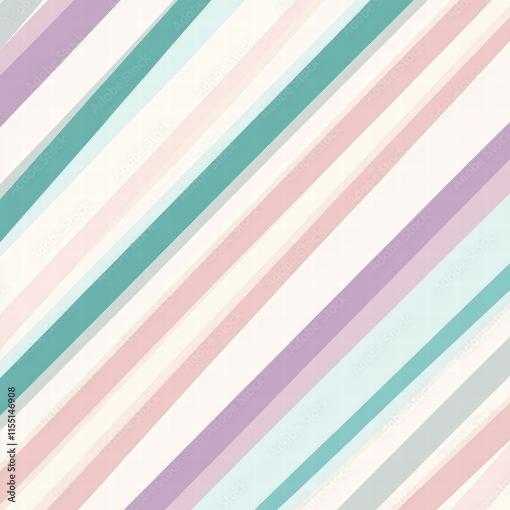 Striped pattern featuring soft pastel colors creating a calming visual effect in a contemporary design. Generative AI Striped pattern featuring soft pastel colors creating a calming visual effect in a contemporary design. Generative AI