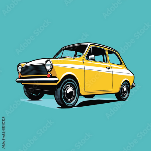 Modern Car isolated Realistic vehicle vector illustration concept with creative style