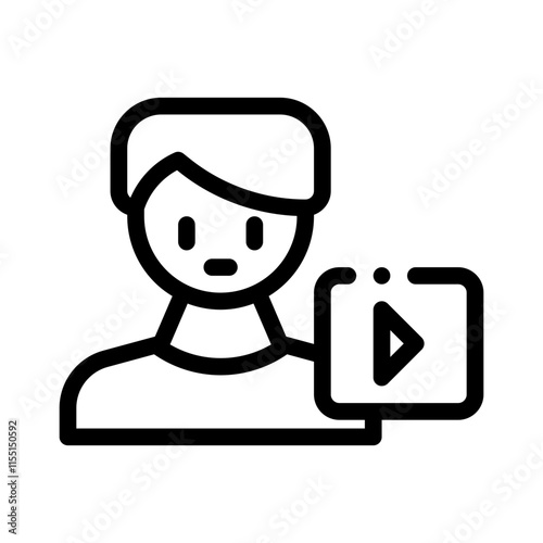 video line icon