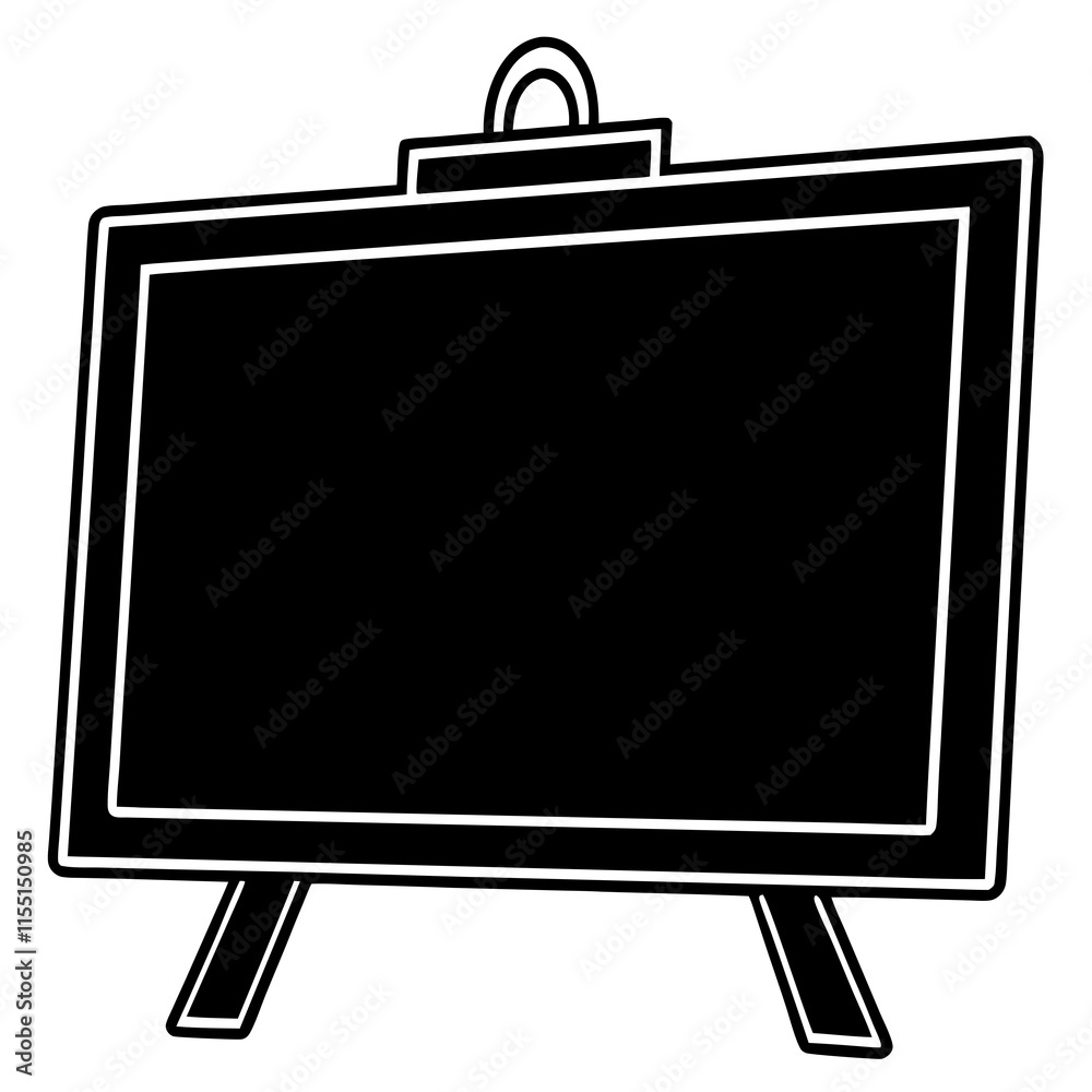 Blackboard Line Art Vector Design Blackboard Line Art Vector Design