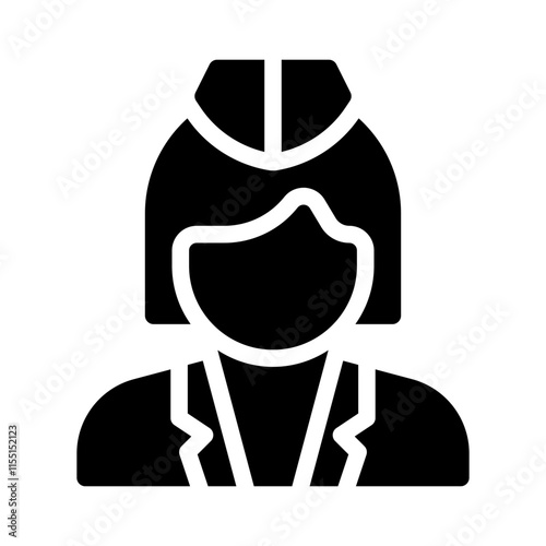 airplane glyph icon