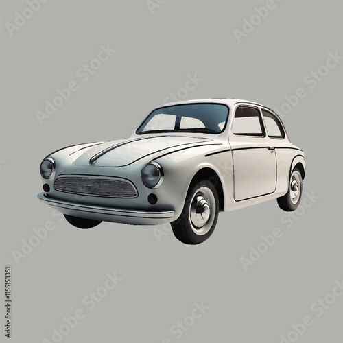 Modern Car isolated Realistic vehicle vector illustration concept with creative style