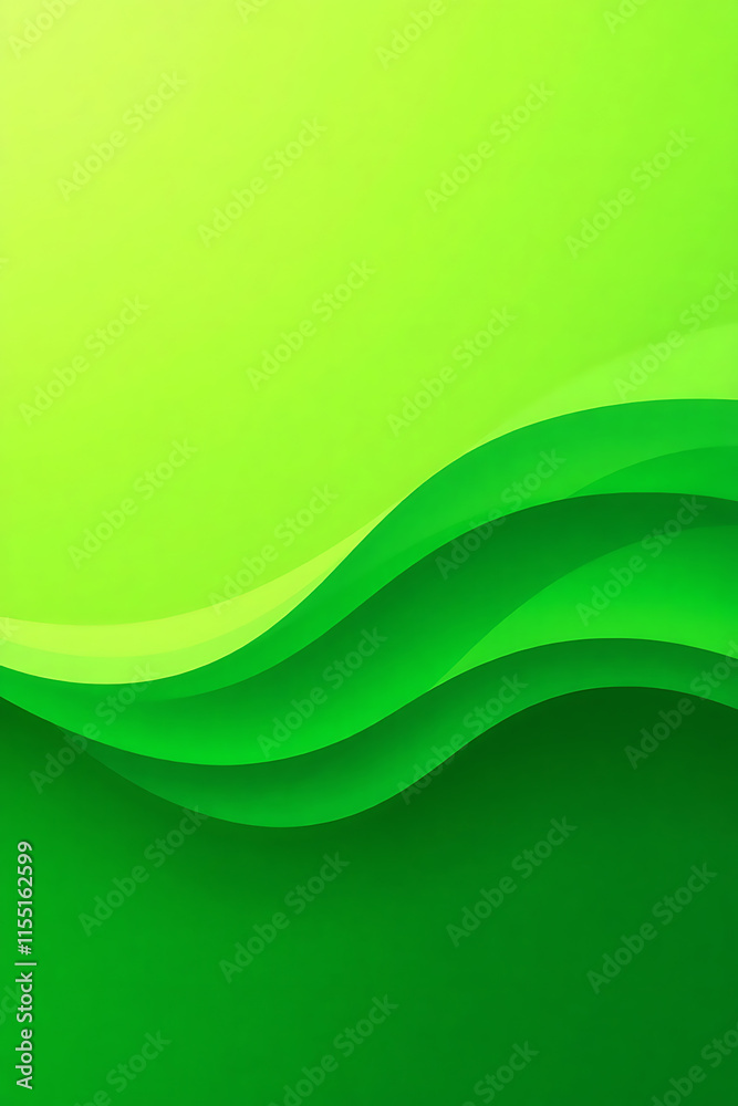 Abstract Teal Wave Design for Modern Background.