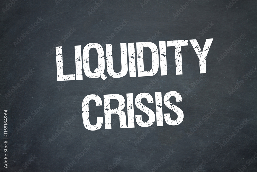 Obraz premium Liquidity Crisis 