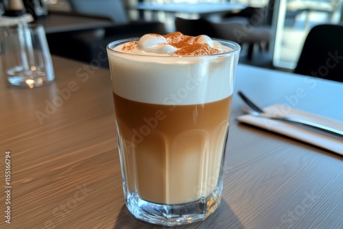 Aromatic Latte in a Glass photo